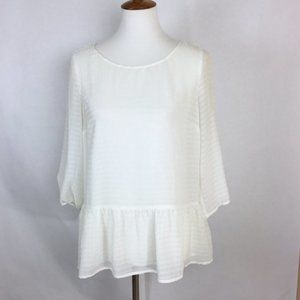 Lauren Conrad Peplum Top - Medium